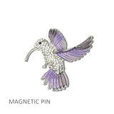113476, CRYSTAL PAVE HUMMINGBIRD MAGNETIC PIN