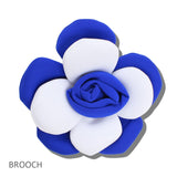113494, SORORITY OVERSIZED FABRIC FLOWER STATEMENT BROOCH AND HAIR CLIP