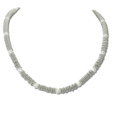 113527, TEXTURED PEARL BEADED NECKLACE