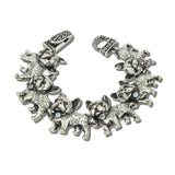 113571, WESTERN ENGRAVED FRENCH BULLDOG LINK MAGNETIC BRACELET