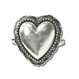 113572, WESTERN EMBOSSED HEART STAMPED BORDER CONCHO CUFF BRACELET