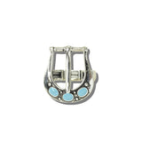 113640, WESTERN TURQUOISE CABOCHON BELT BUCKLE STRETCH RING