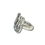 113641, WESTERN STONE INLAID BELT BUCKLE STRETCH RING