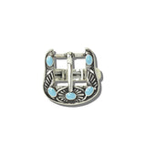 113641, WESTERN STONE INLAID BELT BUCKLE STRETCH RING