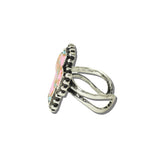 113643, WESTERN COTTON CANDY STONE CROSS CUFF RING