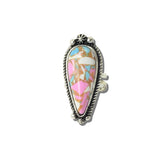 113645, WESTERN COTTON CANDY STONE TEARDROP CUFF RING