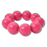 113673, CHUNKY SPHERICAL BUBBLE BEAD STRETCH BRACELET