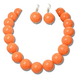 113675, CHUNKY BUBBLE BEAD STATEMENT NECKLACE