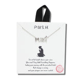 113683, PUSH CROSS PENDANT NECKLACE
