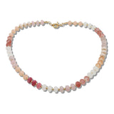 113731, MIXED GEMSTONE BEADED RONDELLE STRAND NECKLACE