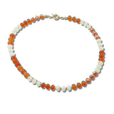 113731, MIXED GEMSTONE BEADED RONDELLE STRAND NECKLACE