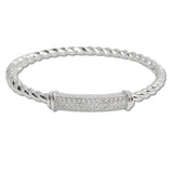 107727, 14K GOLD PLATED MICRO PAVE CUBIC ZIRCONIA ACCENT DESIGNER INSPIRED BRACELET