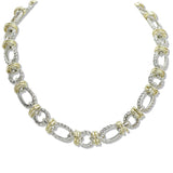 108128, 14K GOLD PLATED DESIGNER INSPIRED CHAIN NECKLACE