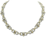 107724, 14K GOLD PLATED DESIGNER INSPIRED CHAIN NECKLACE