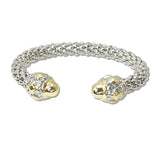 108449, 14K GOLD PLATED GEOMETRIC ACCENT DESIGNER INSPIRED CUFF BRACELET