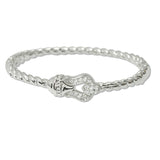 108584, 14K GOLD PLATED BUCKLE DESIGNER INSPIRED BRACELET