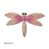 114695, PAVE RHINESTONE DRAGONFLY BROOCH