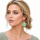 Water Resistant Glitter Bow Christmas Ornament Earrings – Gold/Multi · ER10425MLT_TP 12