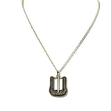 Western Belt Buckle Pendant Necklace – Gold Burnished · JN2191-GB_JOL 12