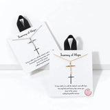 Journey Of Hope Cross Pendant Necklace – Gold · BMN00197 GDCRY 13