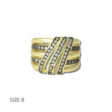 K2336GH-8_MX 14 · Pave CZ Multi Band Wrap Ring – 8