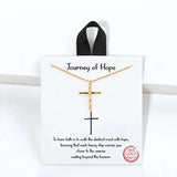 Journey Of Hope Cross Pendant Necklace – Gold · BMN00197 GDCRY 14