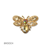 114699, RHINESTONE BUMBLE BEE BROOCH