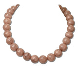 Chunky Beaded Toggle Statement Necklace – Gold/Pink · EWS1040GDPNK 1