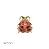 114692, PAVE RHINESTONE LADYBUG BROOCH