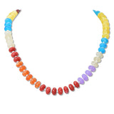 108463, GEOMETRIC AGATE BEADED NECKLACE