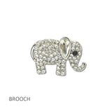 114700, RHINESTONE ELEPHANT BROOCH