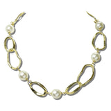 Pearl Organic Open Link Necklace – Gold · J3961G_JH 2