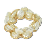 TFB00055MGCRM_BE 2 · Coin Pearl Layered Stretch Bracelet – Mat Gold/Cream