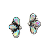 Western Teardrop Stone Cluster Earrings – Silver Burnished/AB · AE9472-SBAB_MO 39
