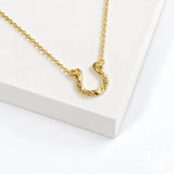 Lucky Horizon Horseshoe Pendant Carded Necklace – Gold · BPN00940 GD 3