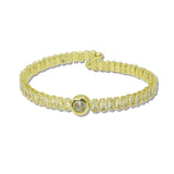 Round And Baguette Rhinestone Open Cuff Bracelet – Gold · B8751GD_JM 3