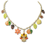 GSN17451-GD_CRT 40 · Turkey Pumpkin Acorn Charm Necklace – Gold