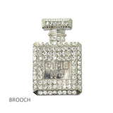 114696, PAVE RHINESTONE PERFUME BOTTLE BROOCH