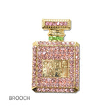 114696, PAVE RHINESTONE PERFUME BOTTLE BROOCH