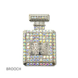 114696, PAVE RHINESTONE PERFUME BOTTLE BROOCH