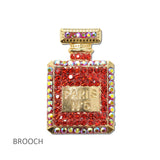 114696, PAVE RHINESTONE PERFUME BOTTLE BROOCH