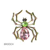 114704, SORORITY SPIDER RHINESTONE PIN BROOCH