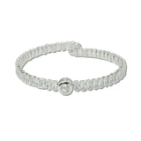 Round And Baguette Rhinestone Open Cuff Bracelet – Silver · B8751S_JM 4