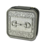 Engraved Western Leather Jewelry Box – Silver Burnished/Black · SJ0139SBBK_SW 6