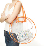 74809, CLEAR ROUND BEACH BAG