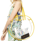 74809, CLEAR ROUND BEACH BAG