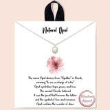 Dainty Opal Necklace - view 2