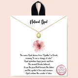 Dainty Opal Necklace