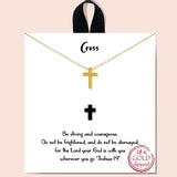 Dainty Cross Necklace - view 2