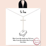 "so True" Cross Necklace